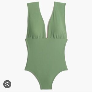 Jcrew deep plunge swim suit